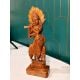 Handcrafted Wood Krishna Statue for Pooja Decor